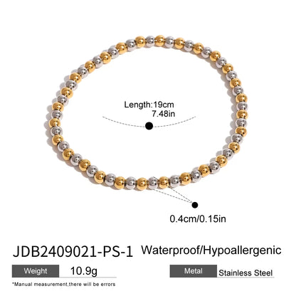 Two Tone Beads Bracelet