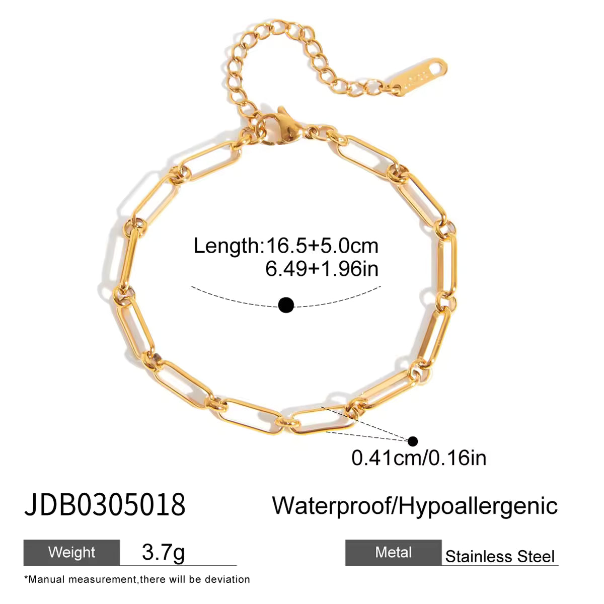 Paperclip Chain Bracelet