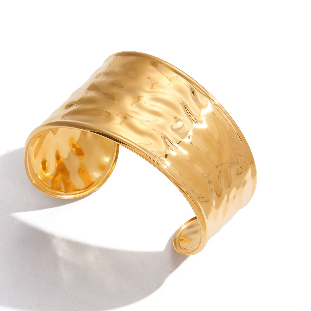 Wide Wavy Cuff Bracelet