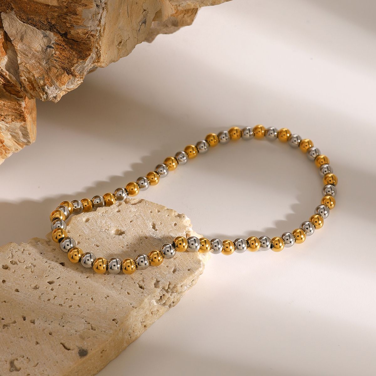 Two Tone Beads Bracelet