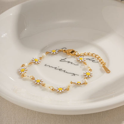 Dropped Oil Pearl Bracelet