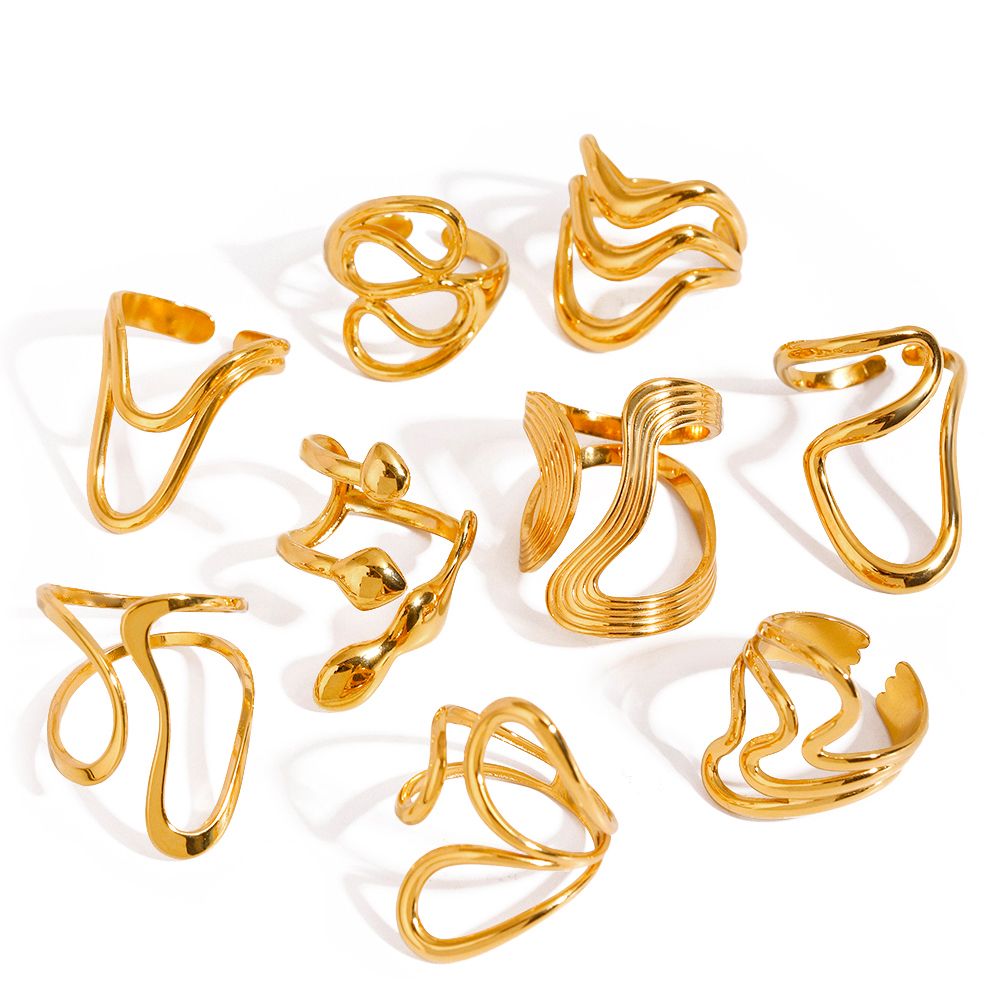 Line Shaped Open Ring