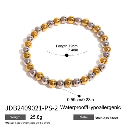 Two Tone Beads Bracelet