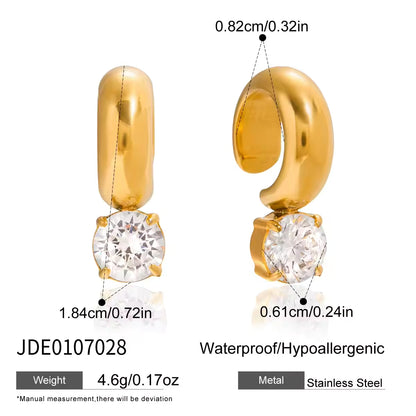 Zircon Cuff Earring