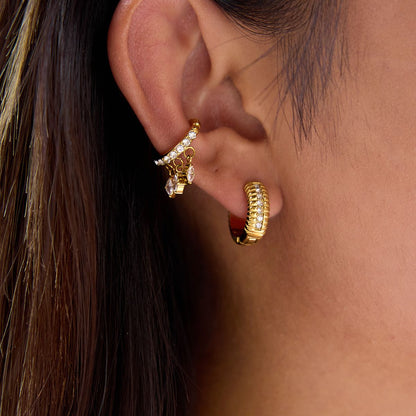 Zircon Cuff Earring