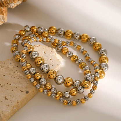 Two Tone Beads Bracelet