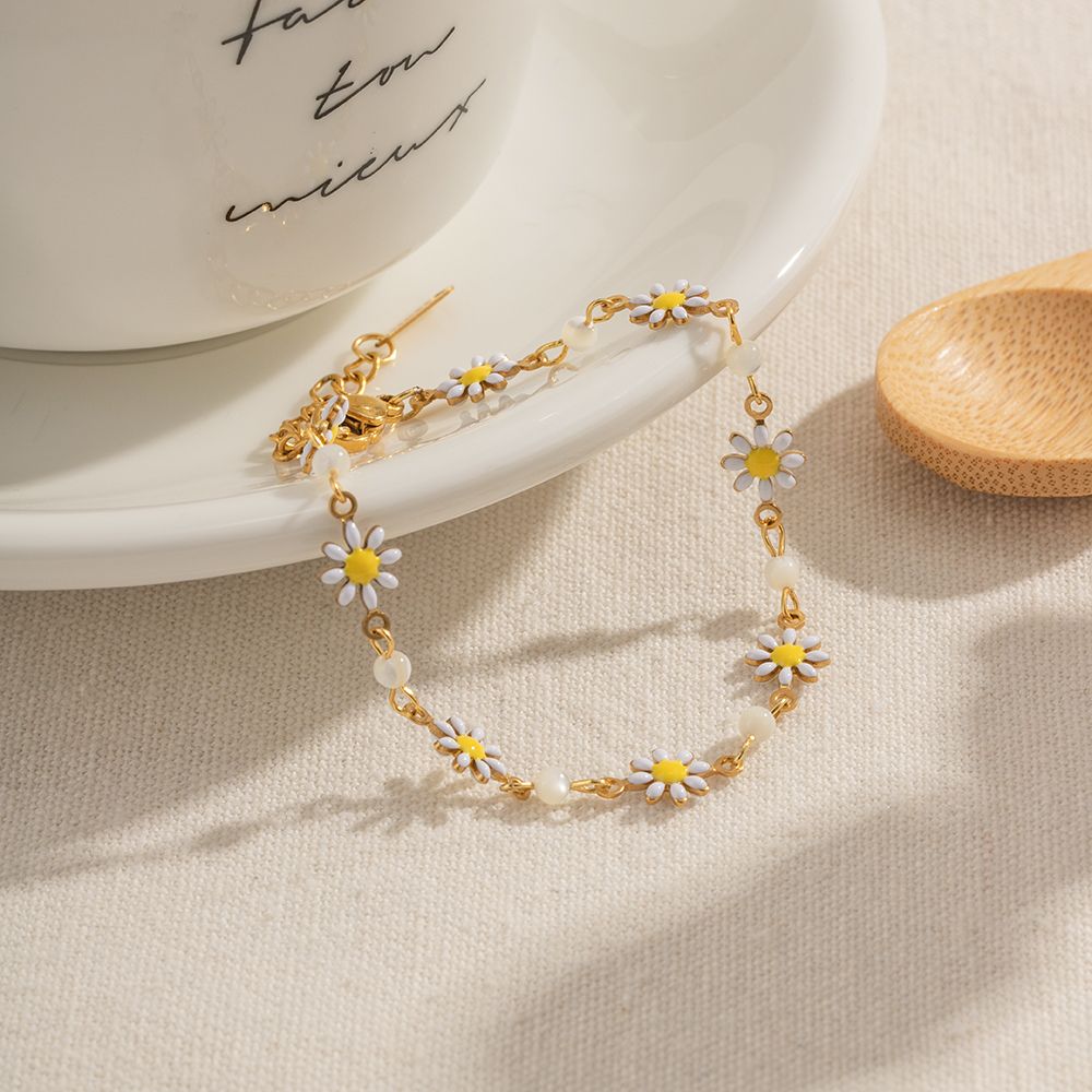 Dropped Oil Pearl Bracelet