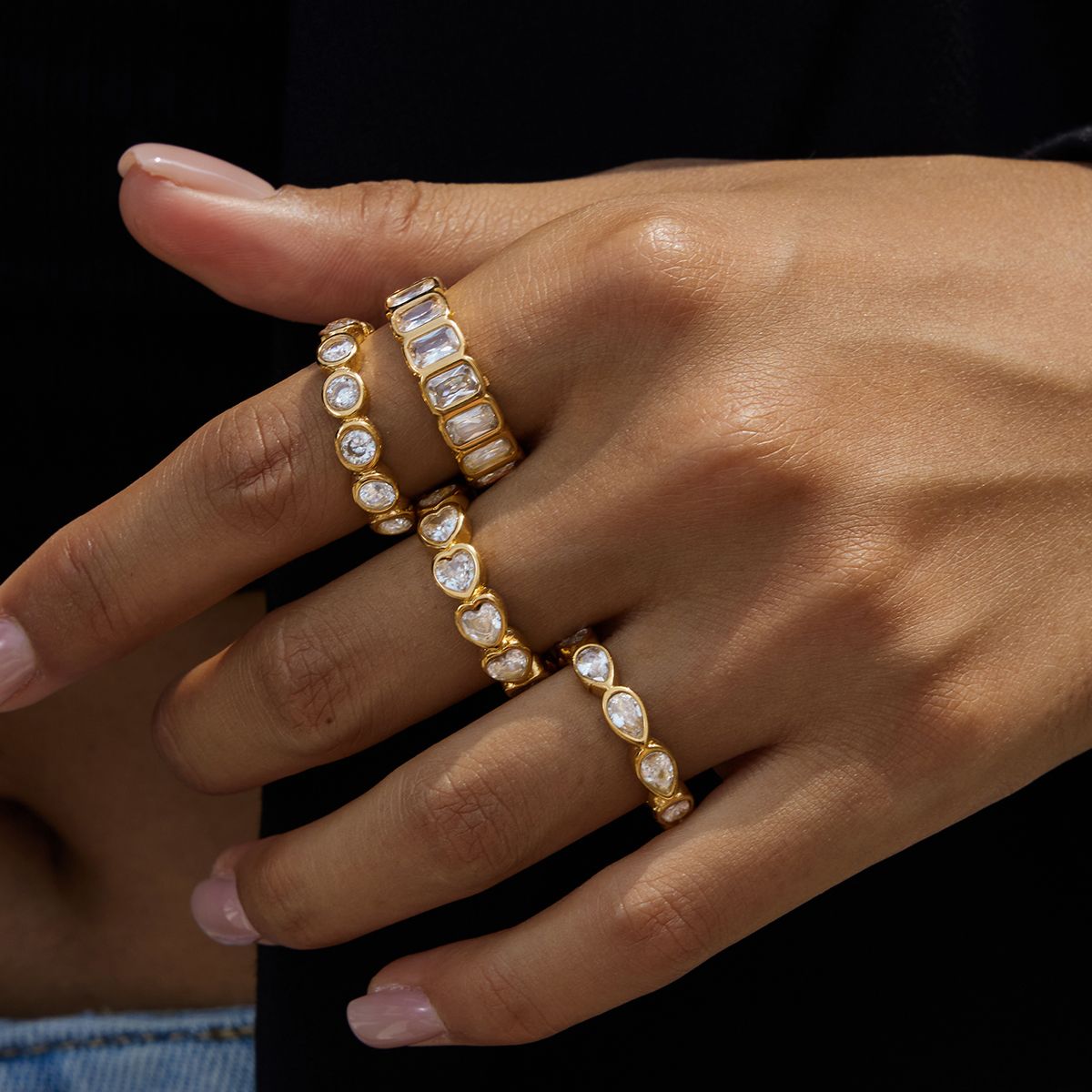 White Cubic Zirconia Ring