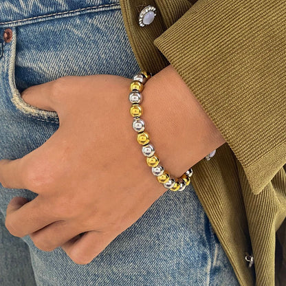 Two Tone Beads Bracelet