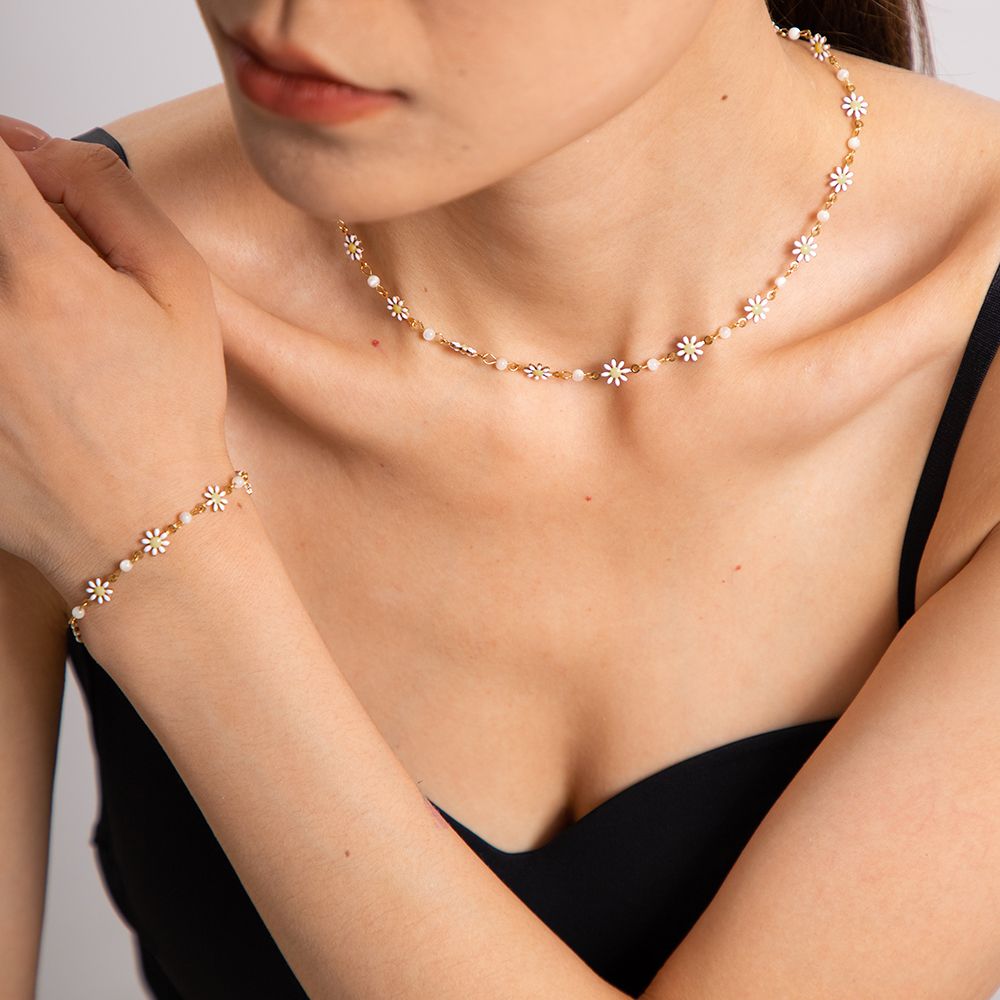 Dropped Oil Pearl Bracelet