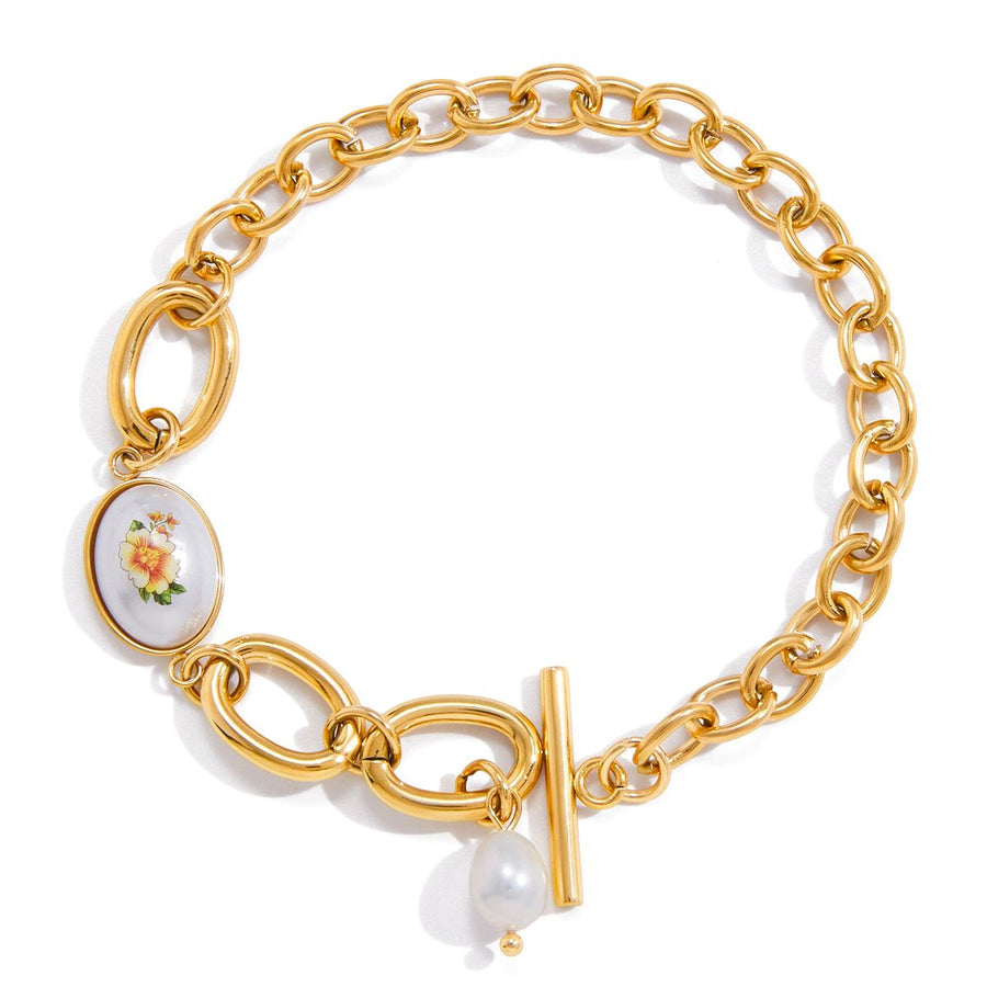 Elise Pearl Chain Bracelet