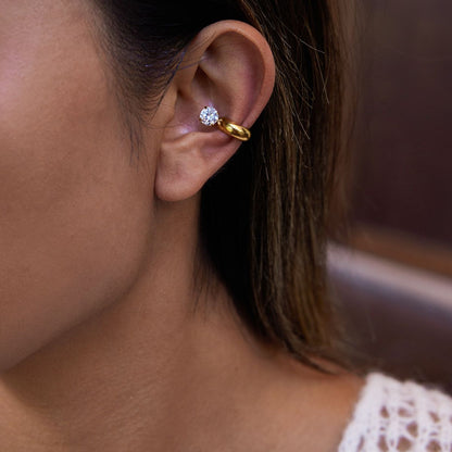 Zircon Cuff Earring