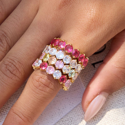 White Cubic Zirconia Ring