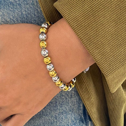 Two Tone Beads Bracelet