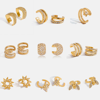 Zircon Cuff Earring