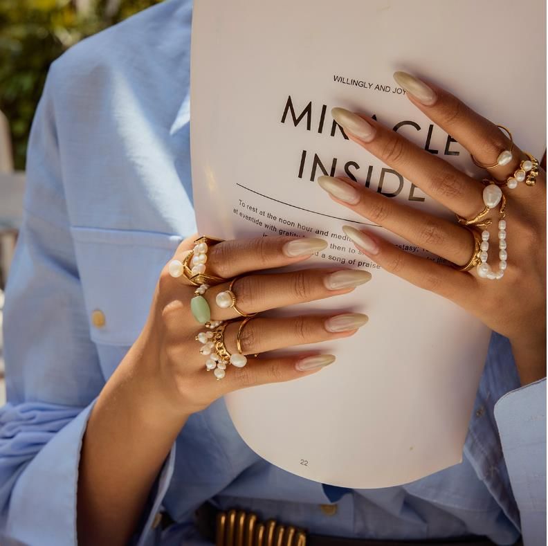 Pearl Jade Rings