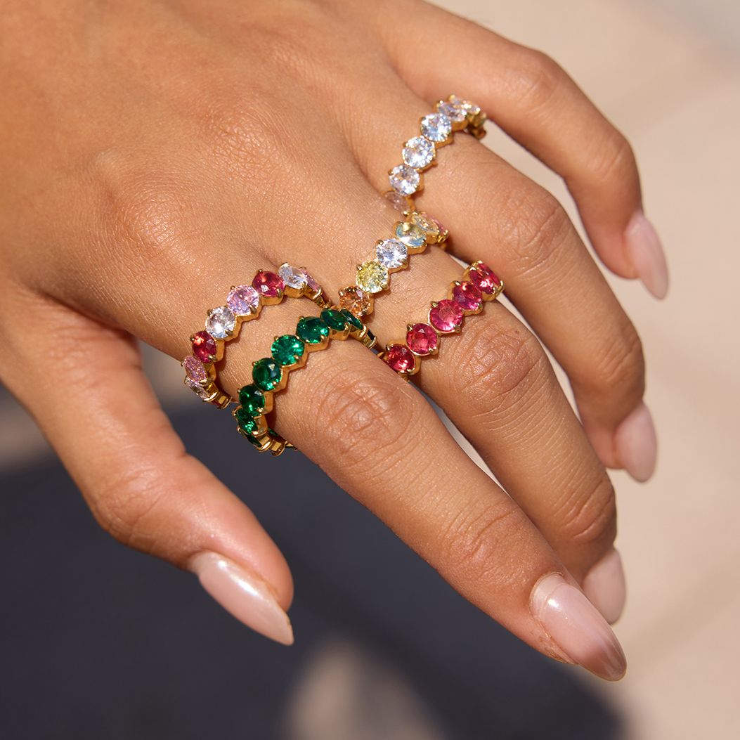 White Cubic Zirconia Ring