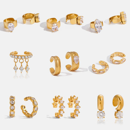 Zircon Cuff Earring