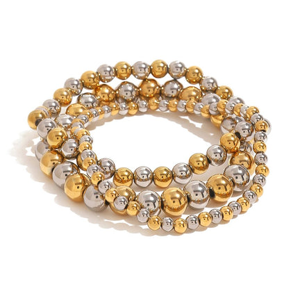 Two Tone Beads Bracelet