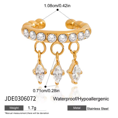 Zircon Cuff Earring