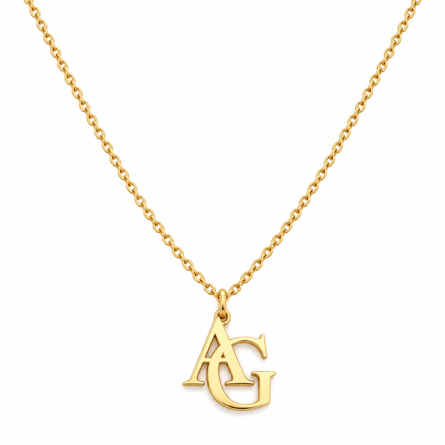 Personalized Two-Letter Initial Necklace