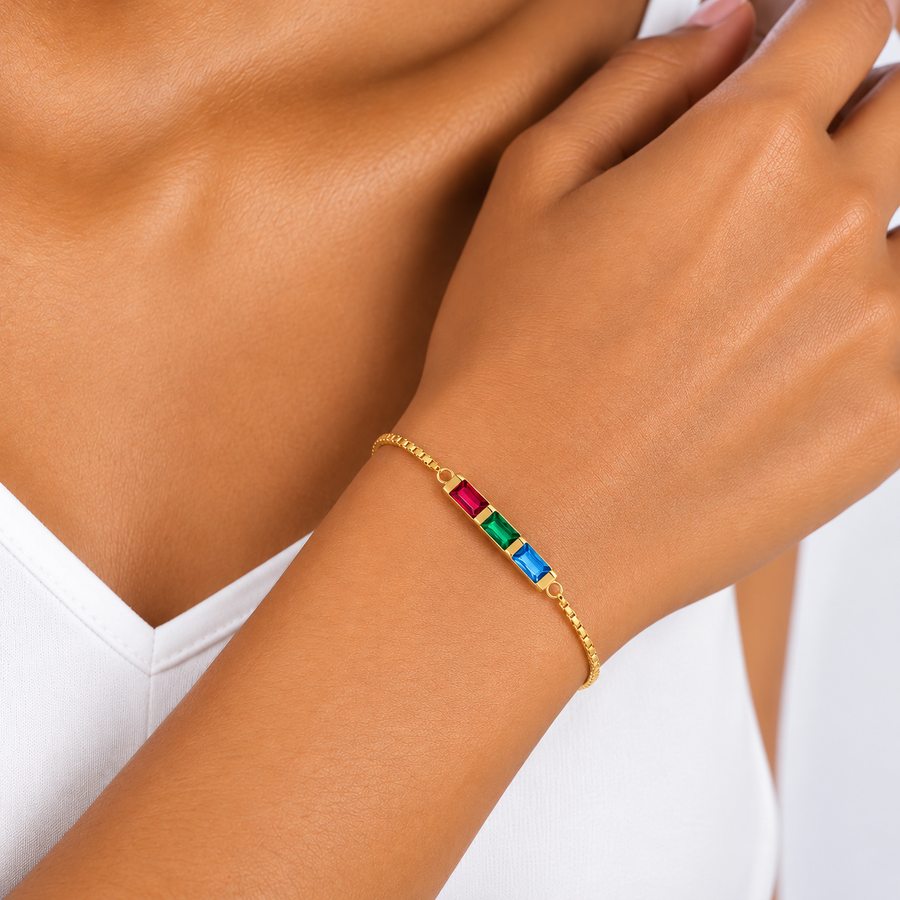 Birthstone Personalized Bracelet