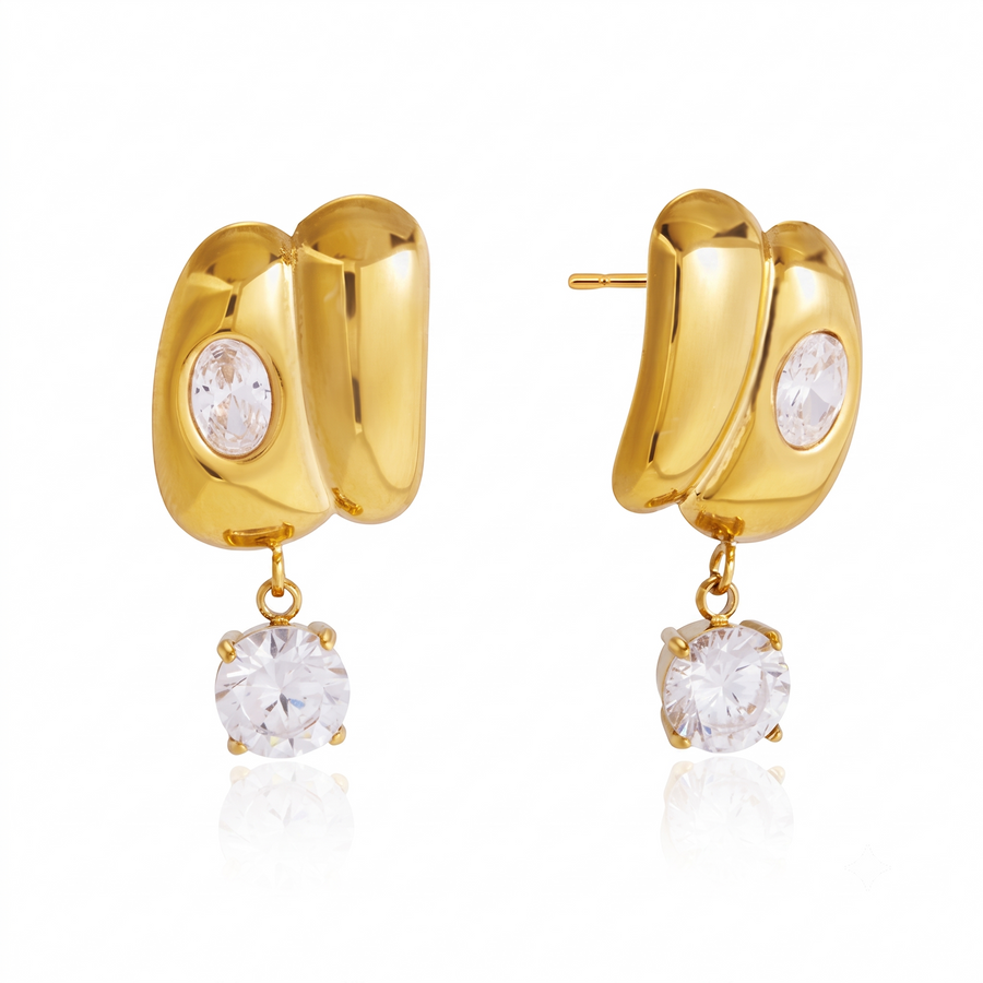 Huggie Multi-Ring Hoop Earrings