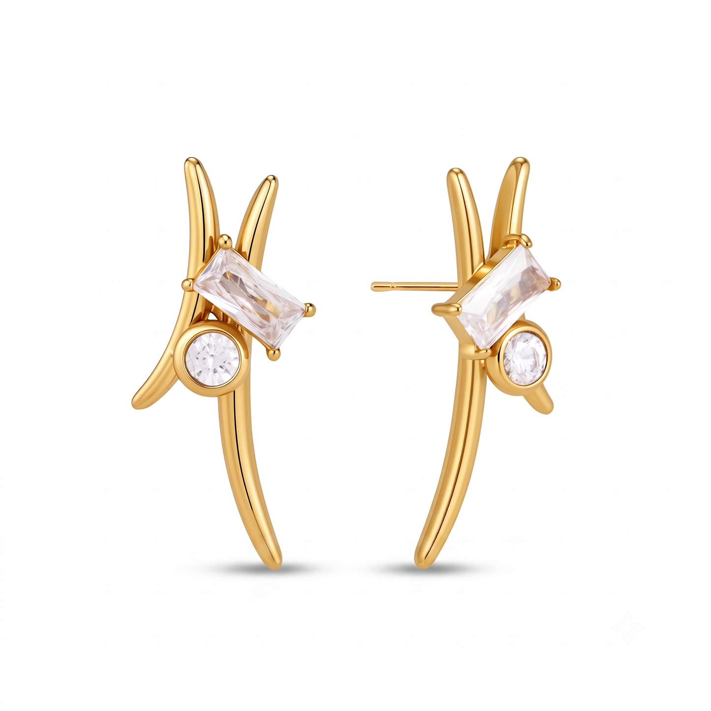 Zircon Cuff Earring