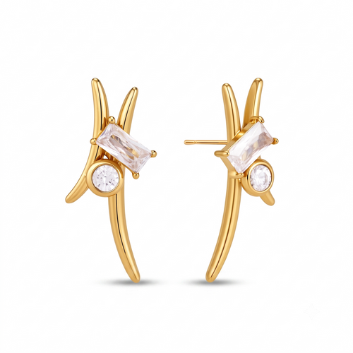 Zircon Cuff Earring