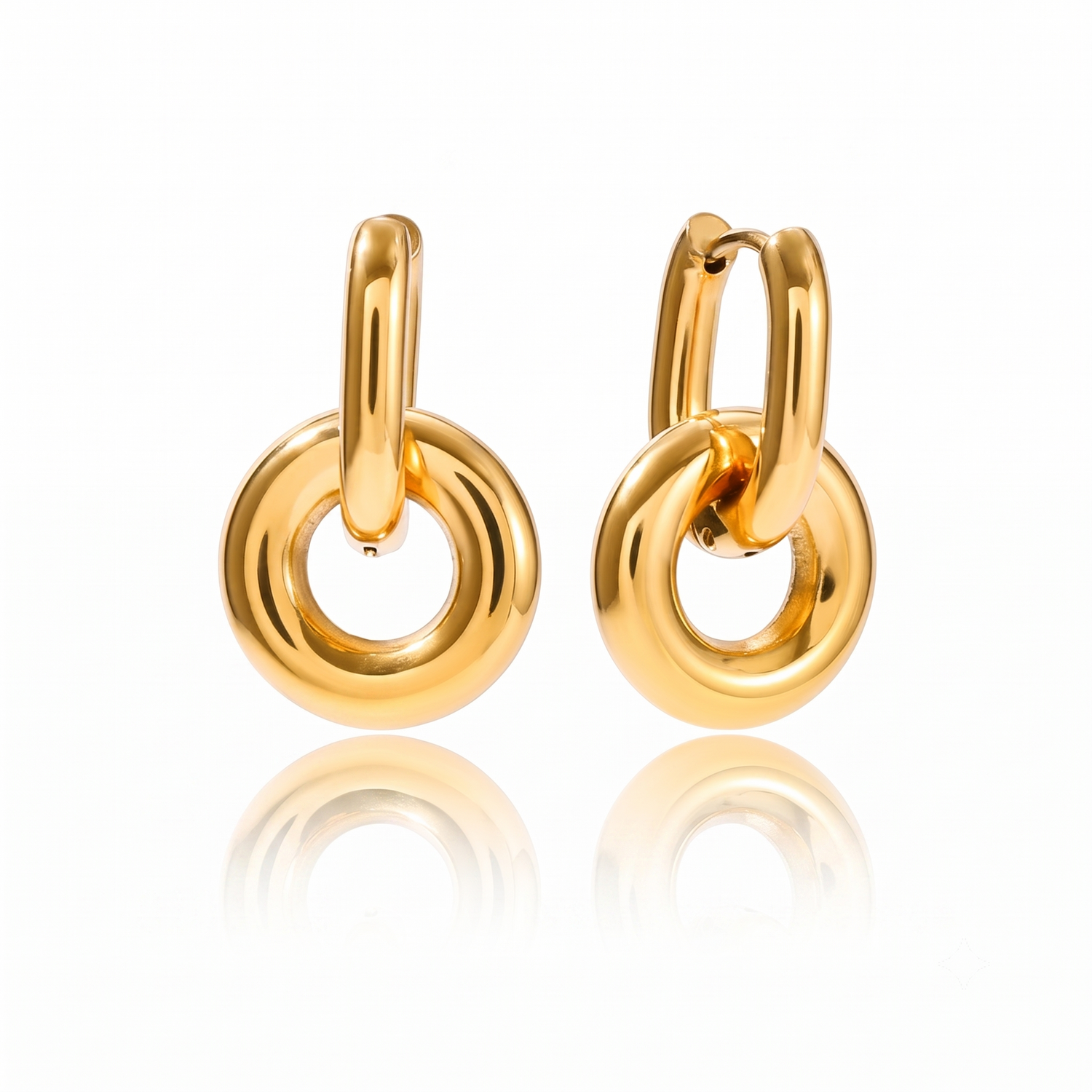 Classic Wide C Hoop Earrings