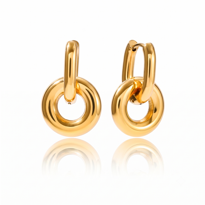Classic Wide C Hoop Earrings