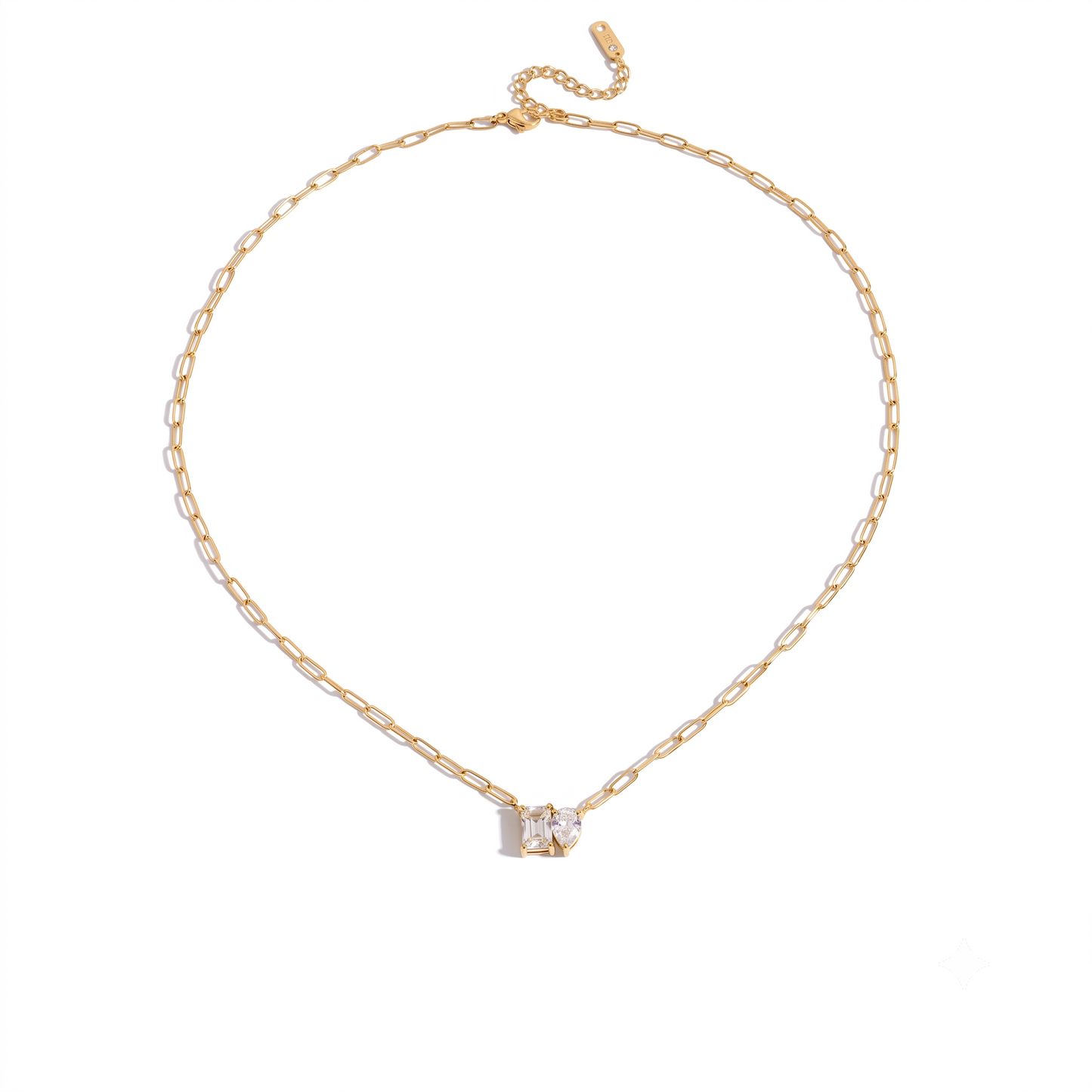 Classic Drop Square Necklace