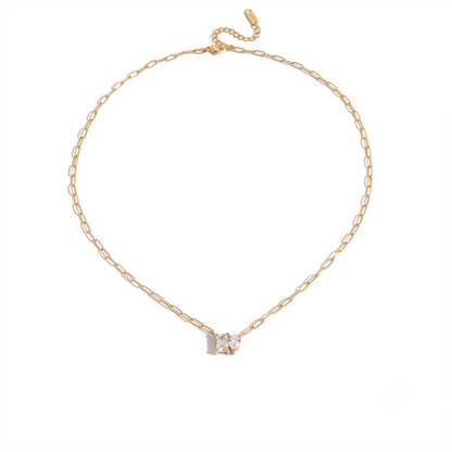 Classic Drop Square Necklace