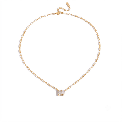 Classic Drop Square Necklace