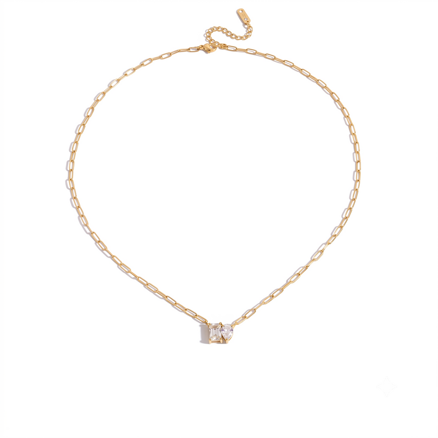 Classic Drop Square Necklace
