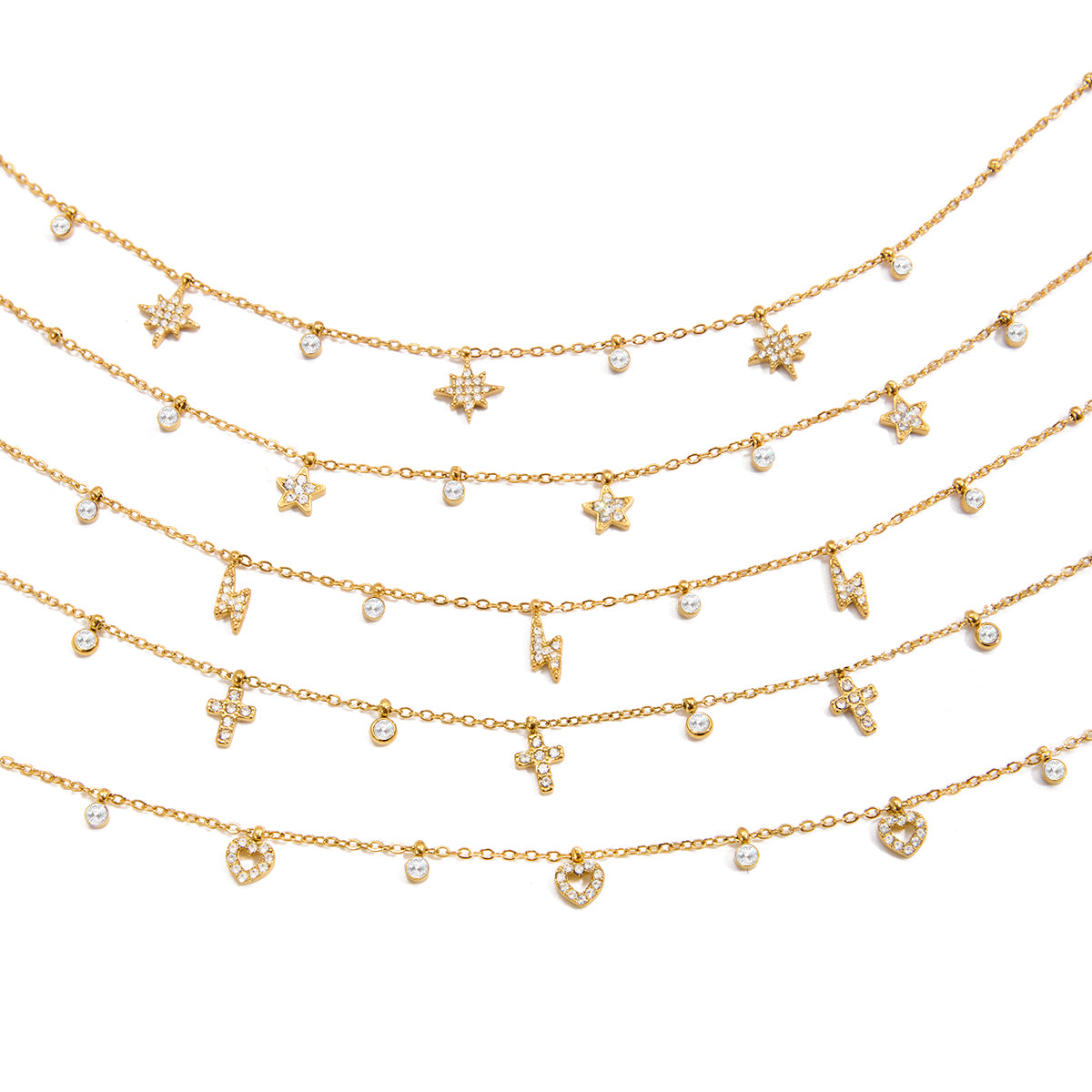 Star Cross Pendant Necklace