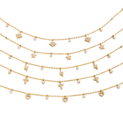 Star Cross Pendant Necklace