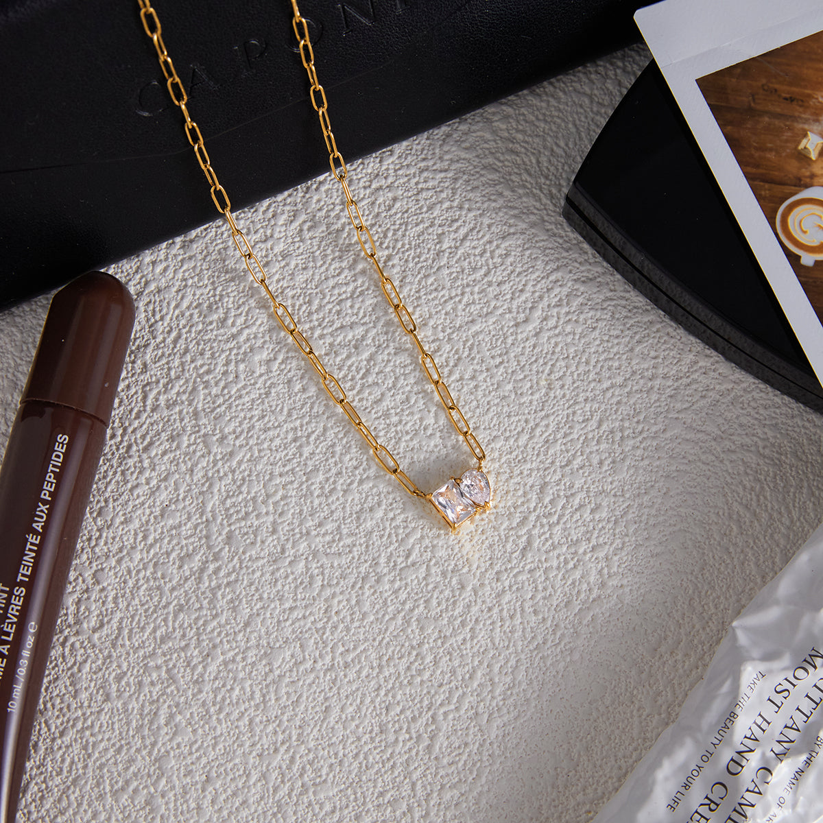 Classic Drop Square Necklace