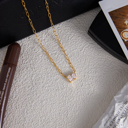 Classic Drop Square Necklace