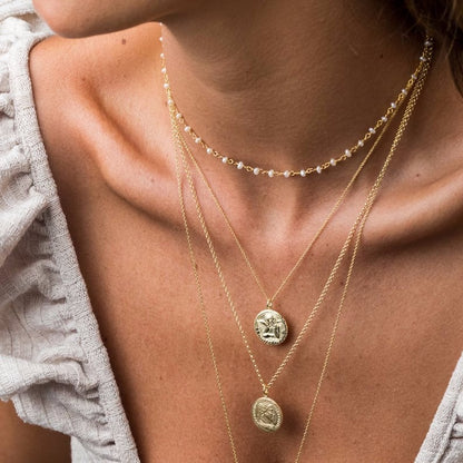 Retro Pearl Choker Necklace
