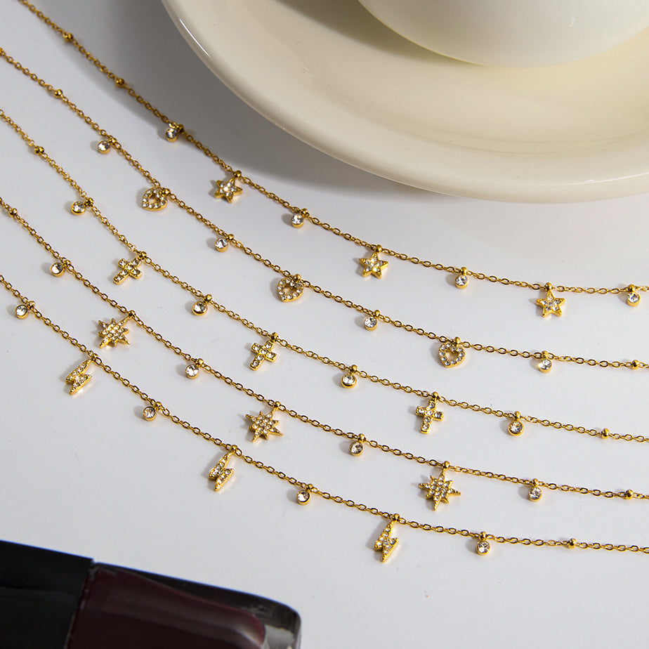 Star Cross Pendant Necklace