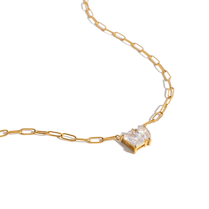 Classic Drop Square Necklace