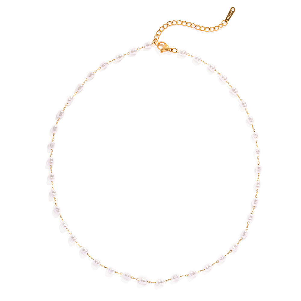 Retro Pearl Choker Necklace