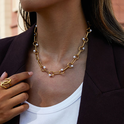 Glass Pearl Necklace