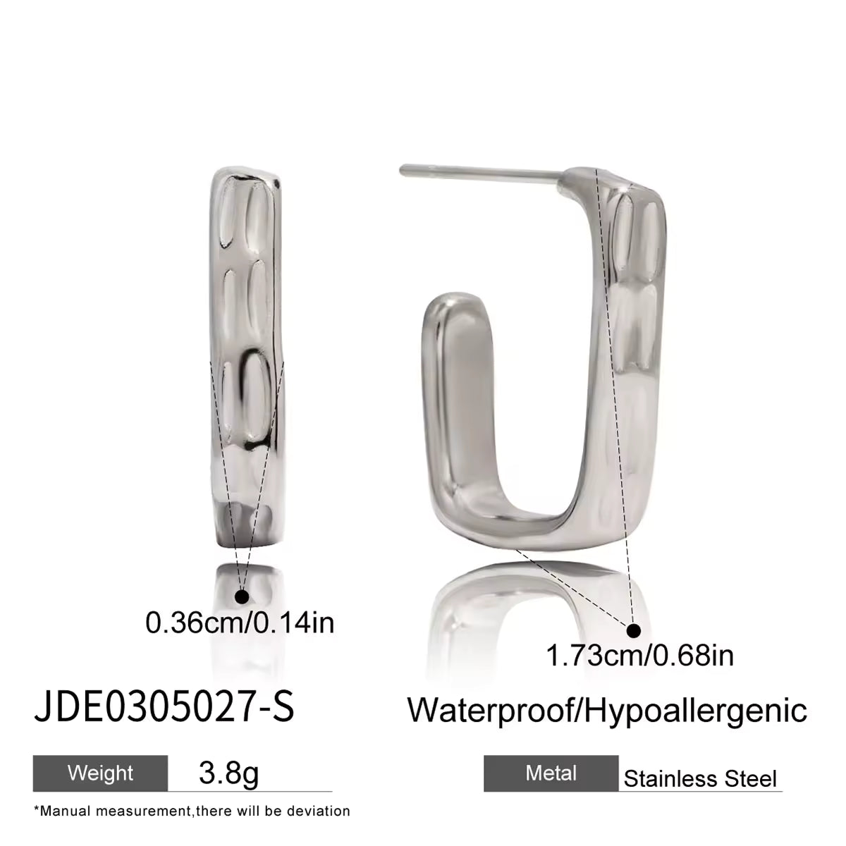 Classic Wide C Hoop Earrings