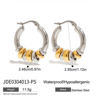 Huggie Multi-ring Hoop Earrings