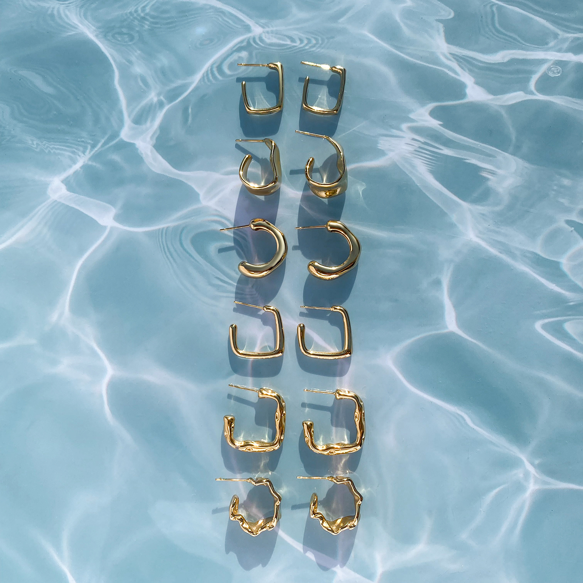 Classic Wide C Hoop Earrings