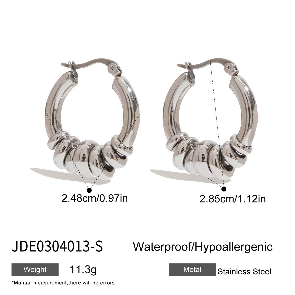 Huggie Multi-ring Hoop Earrings