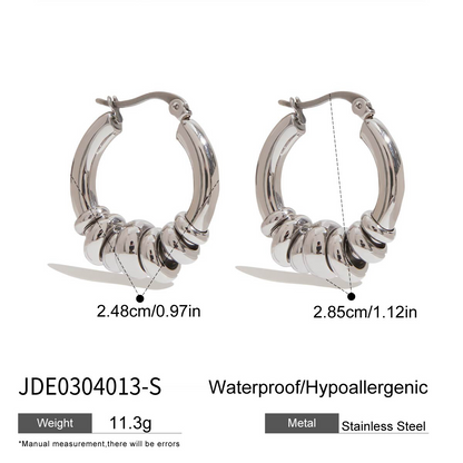 Huggie Multi-ring Hoop Earrings