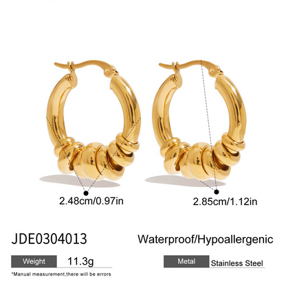 Huggie Multi-ring Hoop Earrings